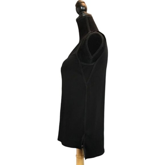 Banana Republic Factory Women's V Neck Sleeveless Top in Black - Size XS - Picture 2 of 5